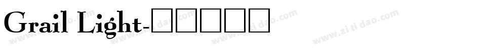 Grail Light字体转换
